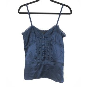 Marc Jacobs silk satin ruffle camisole